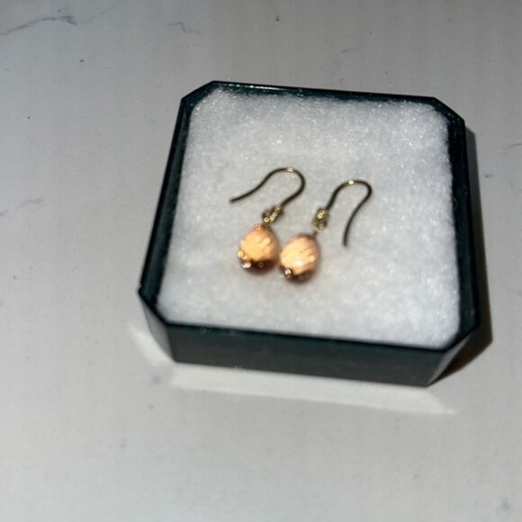 Vintage crystal pineapple drop hook earrings - Picture 1 of 2
